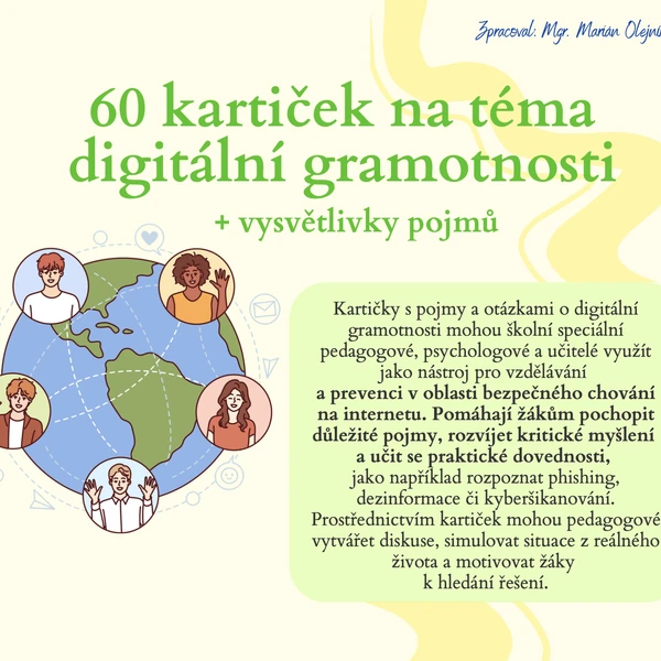 60 kartiček na téma digitální gramotnosti