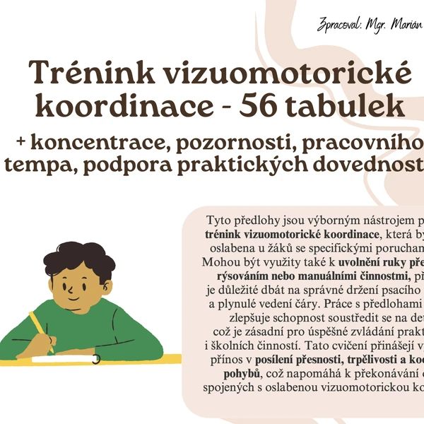 56 předloh - Trénink vizuomotorické koordinace