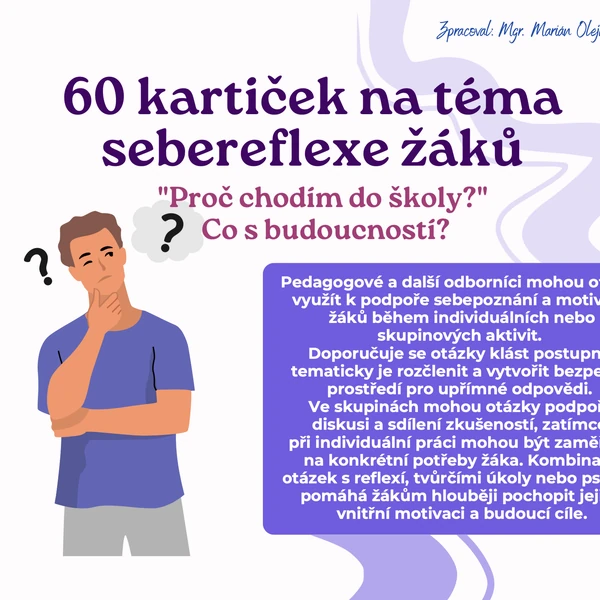 60 kartiček na téma sebereflexe žáků