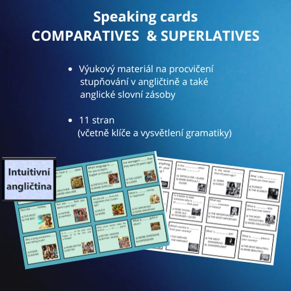 Speaking cards COMPARATIVES & SUPERLATIVES