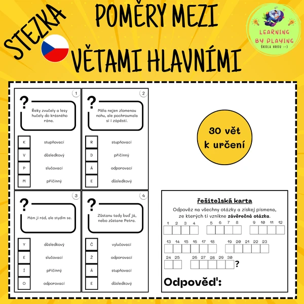 Stezka - poměry mezi větami hlavními