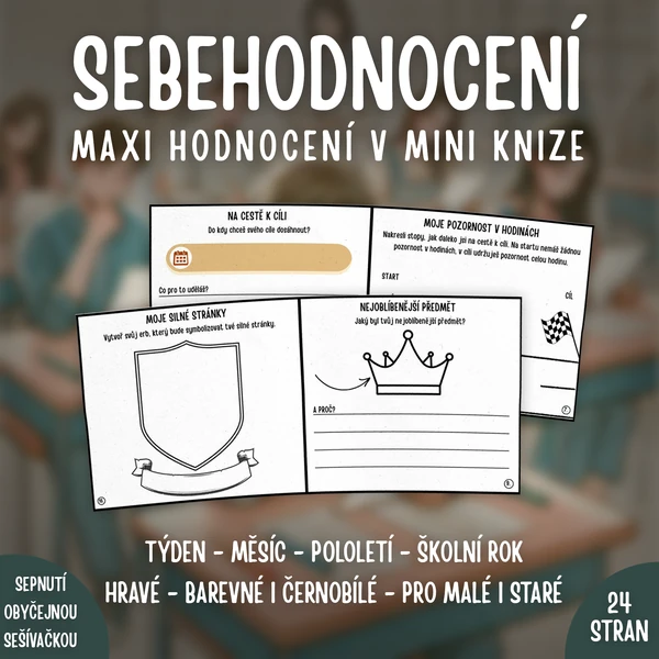 SEBEHODNOCENÍ: mini kniha pro velké hodnocení (24 stran)