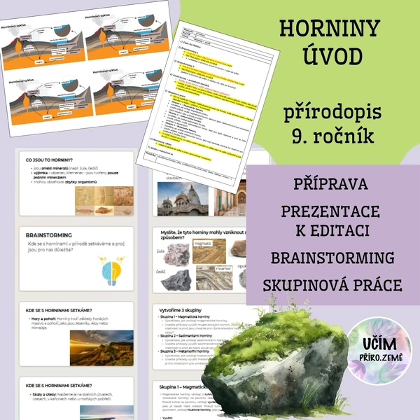 Horniny - úvod - příprava na hodinu