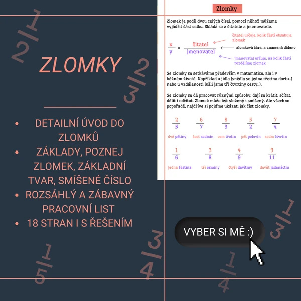 Matematika - Zlomky