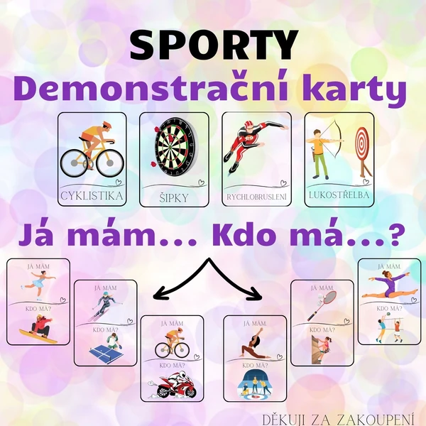 SPORTY - Já mám. Kdo má? + demonstrační kartičky