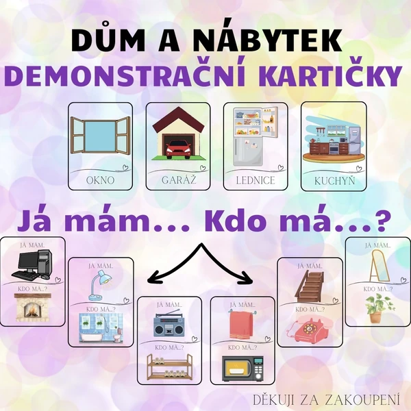 DŮM A NÁBYTEK - Já mám. Kdo má? + Demonstrační kartičky