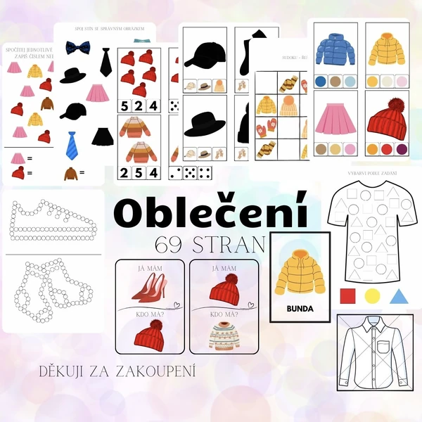 OBLEČENÍ - velký soubor 69 stran