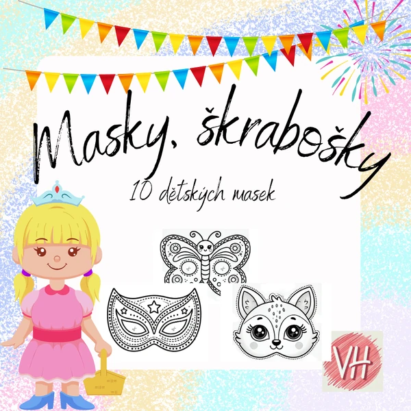Dětské masky, škrabošky