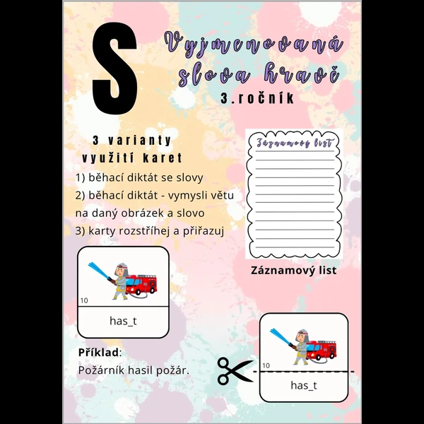 Vyjmenovaná slova hravě S