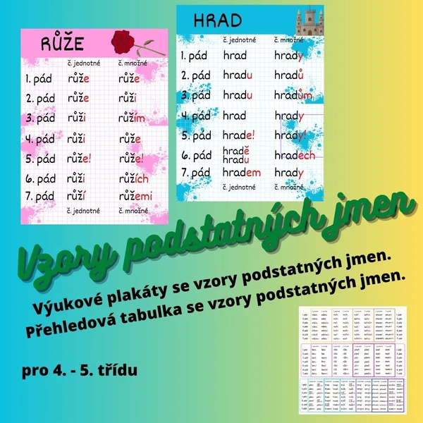 Vzory podstatný jmen