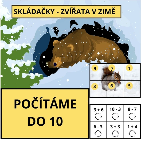 POČÍTÁME DO 10 - SKLÁDAČKY