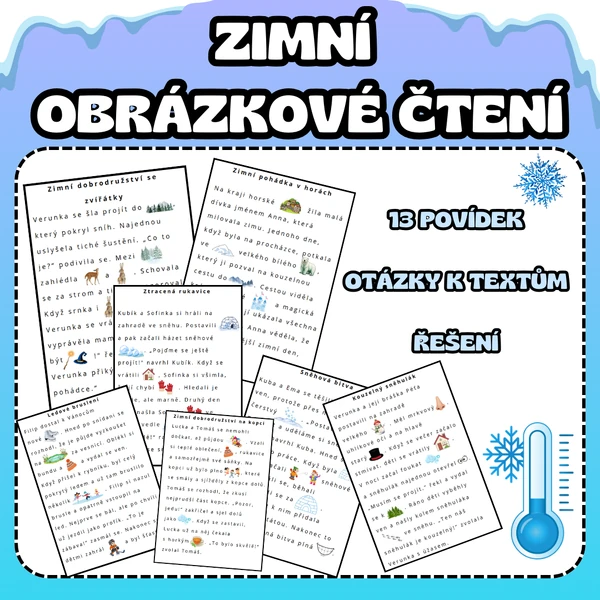 Zimní obrázkové čtení