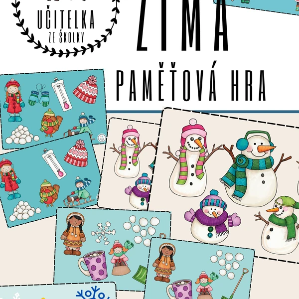 ZIMA - PAMĚŤOVÁ HRA
