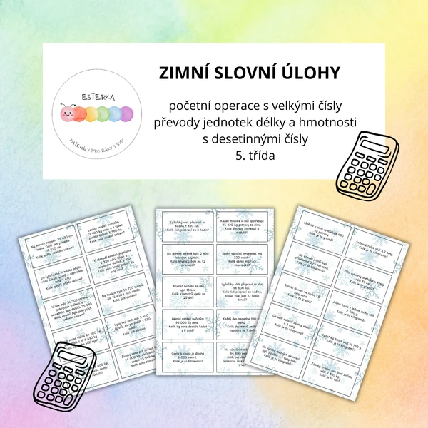 Zimní slovní úlohy