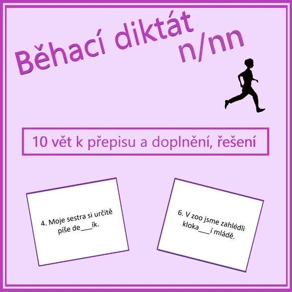 Běhací diktát - n/nn