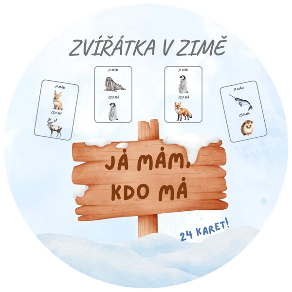 Já mám, kdo má? Zvířátka v zimě ❄️ 