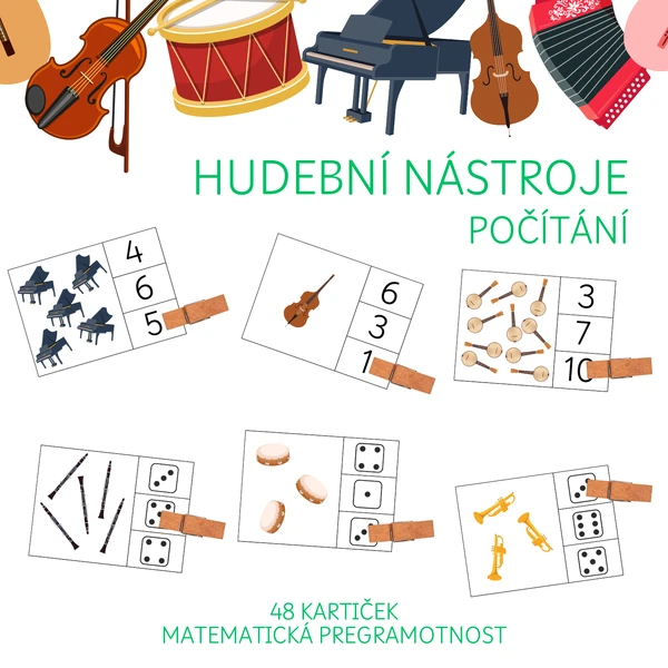 HUDEBNÍ NÁSTROJE - počítání