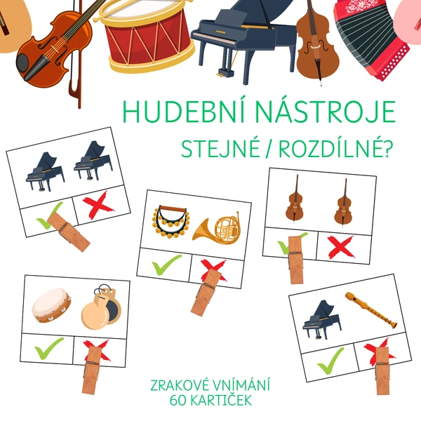 HUDEBNÍ NÁSTROJE - stejné / rozdílné?