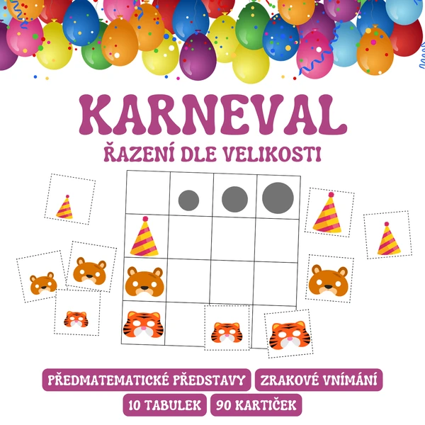 KARNEVAL - řazení dle velikosti