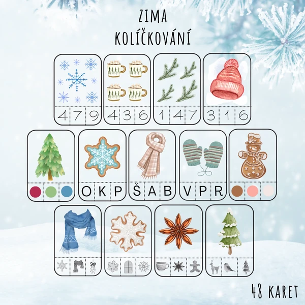 Kolíčkování-zima