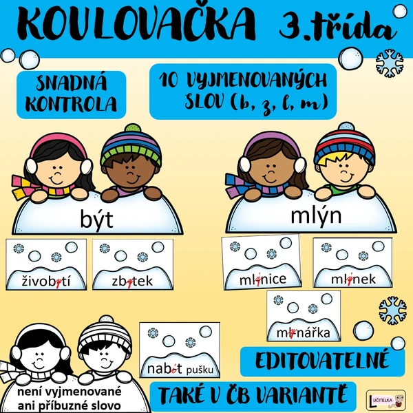 KOULOVAČKA - VYJMENOVANÁ SLOVA BZLM
