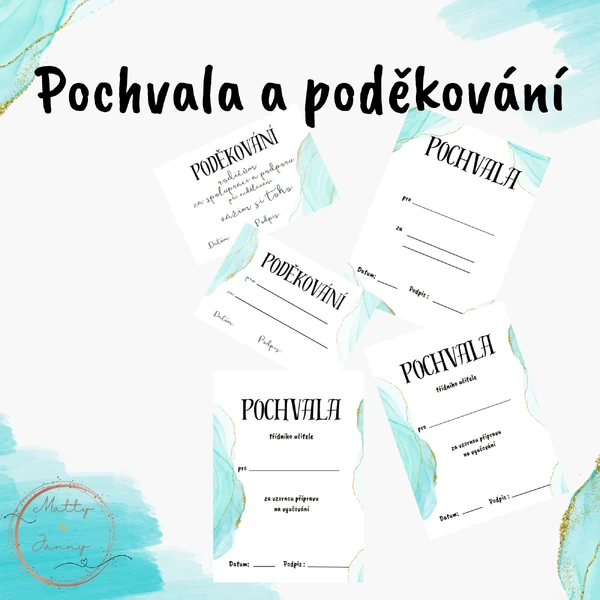 Pochvaly a poděkování