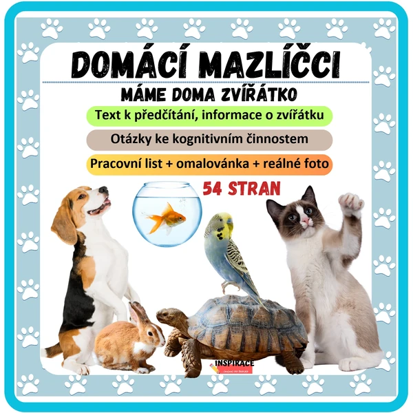 Domácí mazlíčci aneb máme doma zvířátko 🐶🐱🐰...🐶