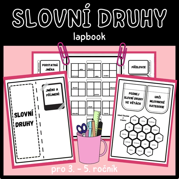 Lapbook - slovní druhy