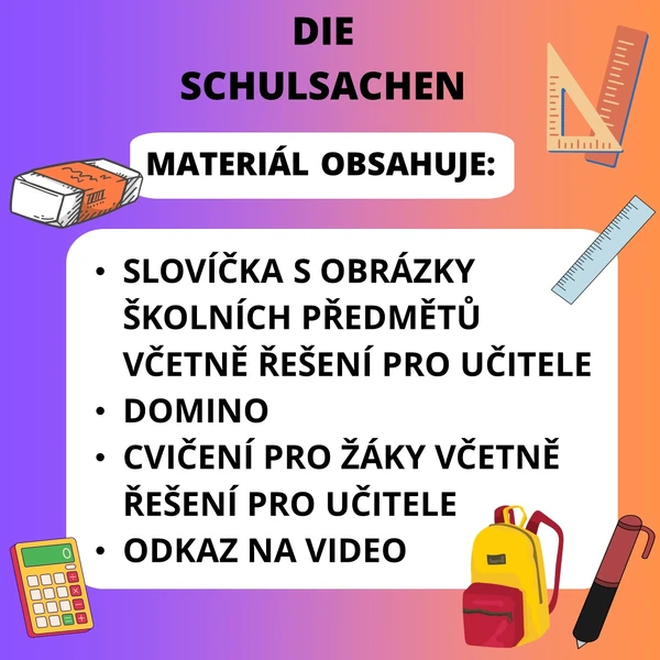 die Schulsachen