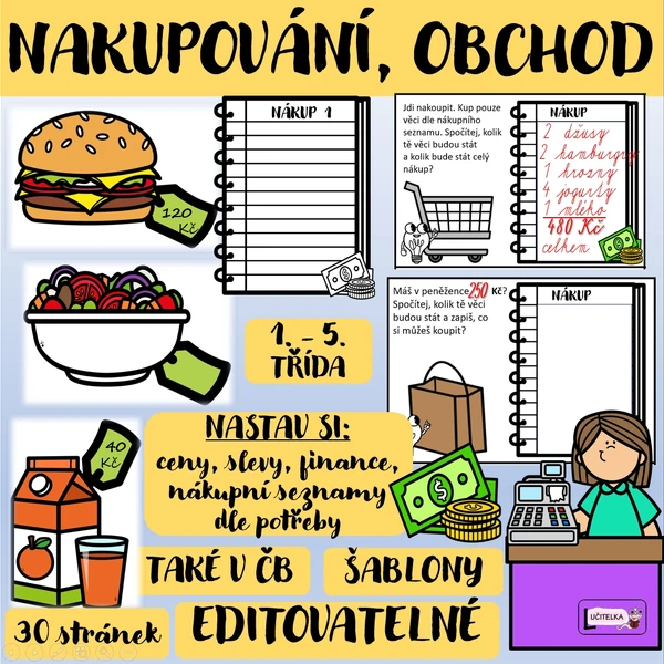 Nakupování, obchod, finance 
