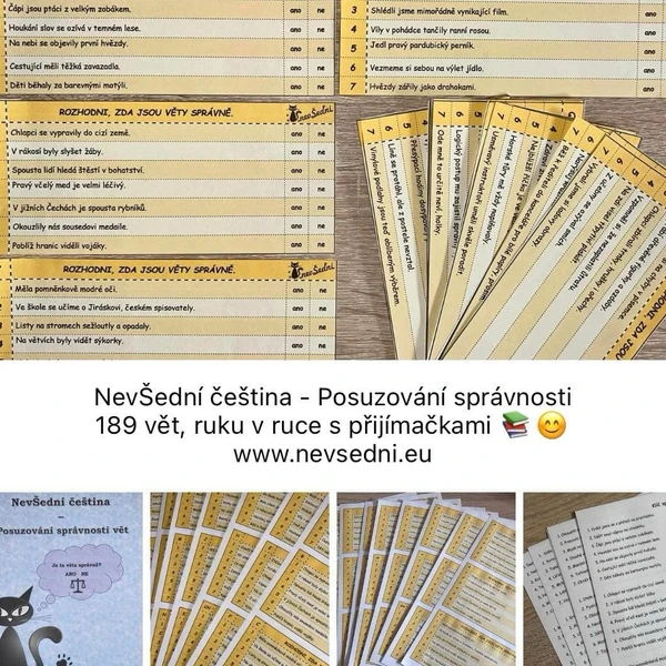 NevŠední čeština - Posuzování správnosti vět