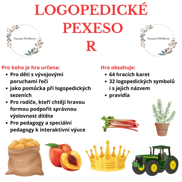 Logopedické pexeso - R