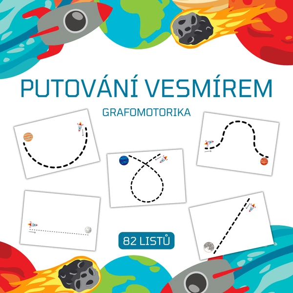 PUTOVÁNÍ VESMÍREM - grafomotorika