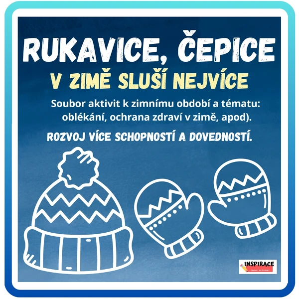 Rukavice, čepice, v zimě sluší nejvíce