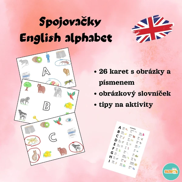 Spojovačky english alphabet