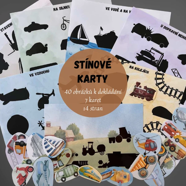STÍNOVÉ KARTY - DOPRAVNÍ PROSTŘEDKY