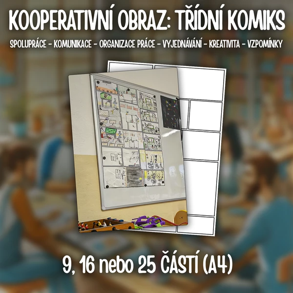 KOMIKS: KOOPERATIVNÍ OBRAZ (9, 16 nebo 25 částí)