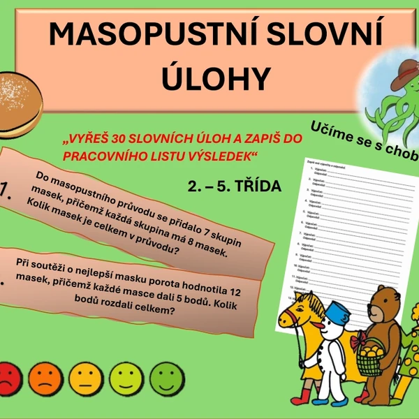 Masopustní slovní úlohy