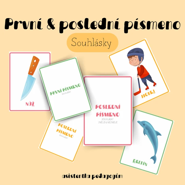 Souhlásky - první a poslední písmeno