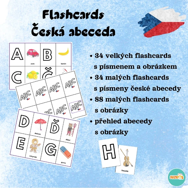 Flashcards - česká abeceda