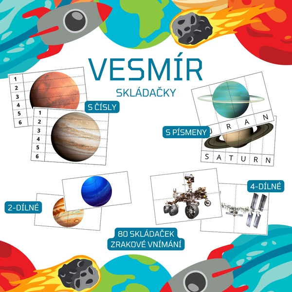 VESMÍR - skládačky