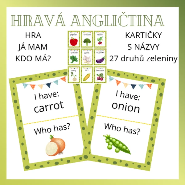Hravá angličtina: zelenina