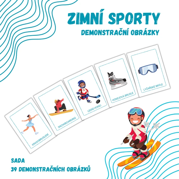 ZIMNÍ SPORTY - demonstrační obrázky
