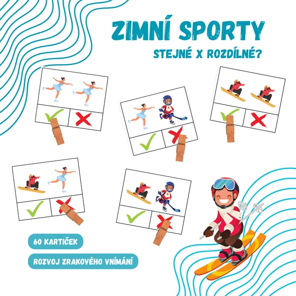 ZIMNÍ SPORTY - stejné x rozdílné?