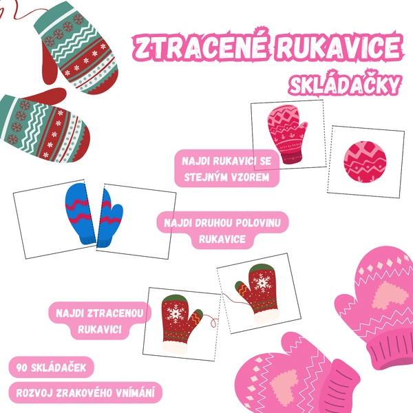 ZTRACENÉ RUKAVICE - skládačky
