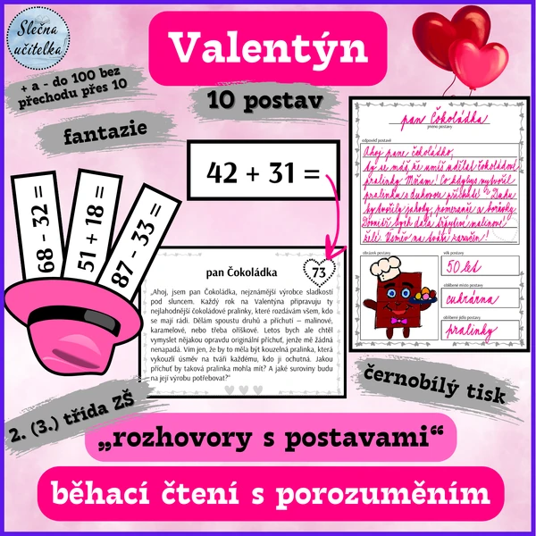 „ROZHOVORY S POSTAVAMI“ - VALENTÝNSKÉ BĚHACÍ ČTENÍ S POROZUMĚNÍM 1