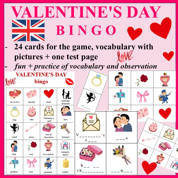 Valentine's day bingo