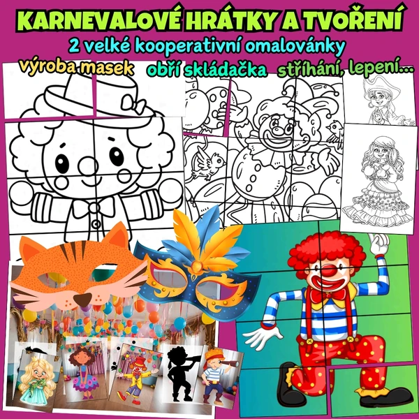 KARNEVALOVÉ HRÁTKY A TVOŘENÍ