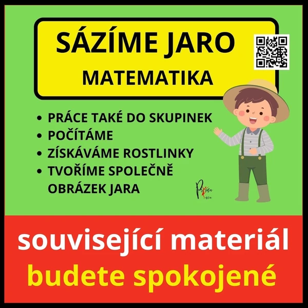 SÁZÍME JARO - MATEMATIKA - sada 1 - skvělé doplnění hodin matematiky