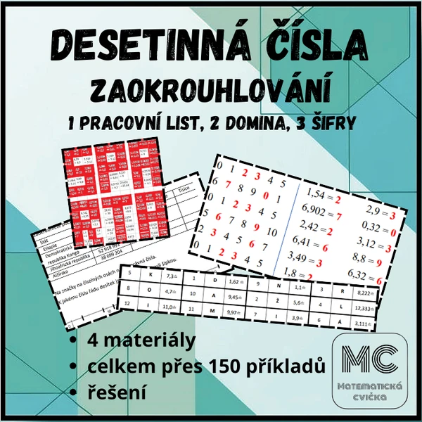 Desetinná čísla - zaokrouhlování